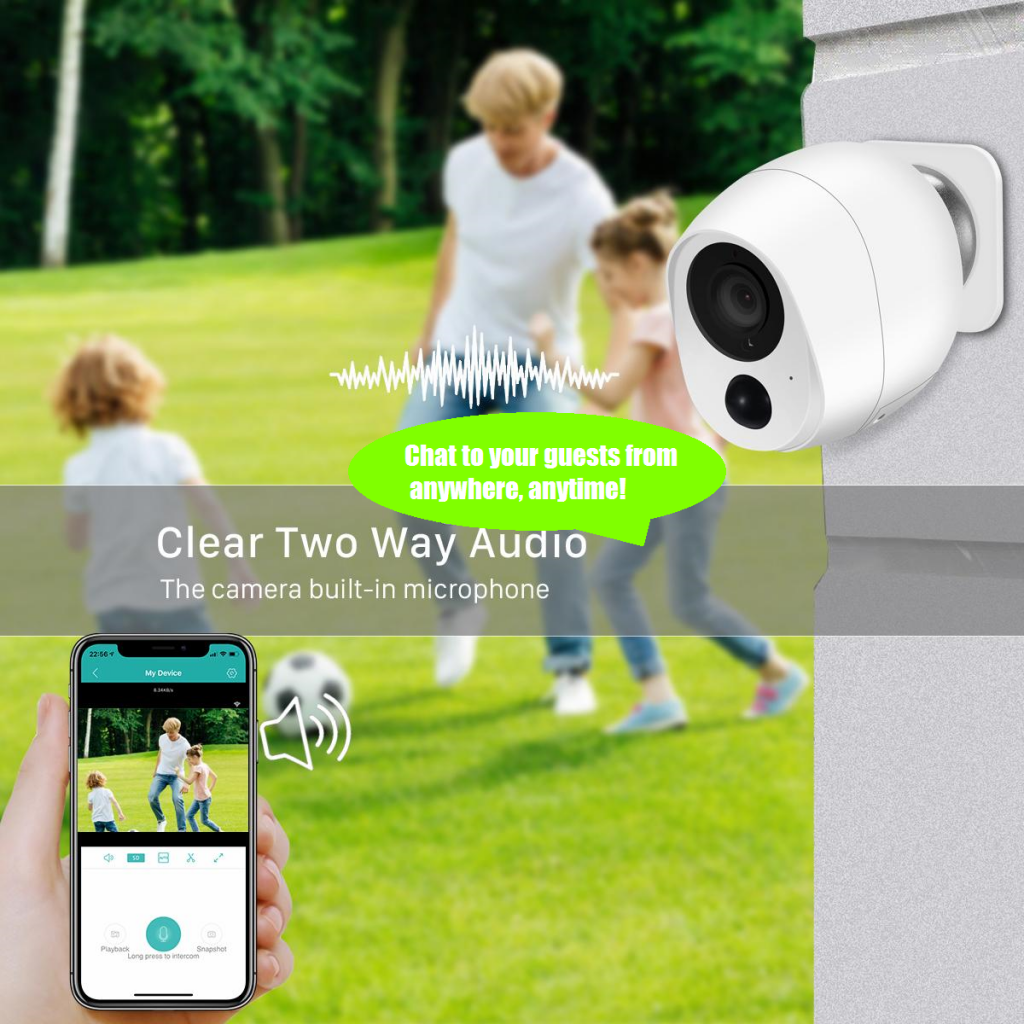 Smart Wireless Battery Operated Security Camera Oz Security Camera