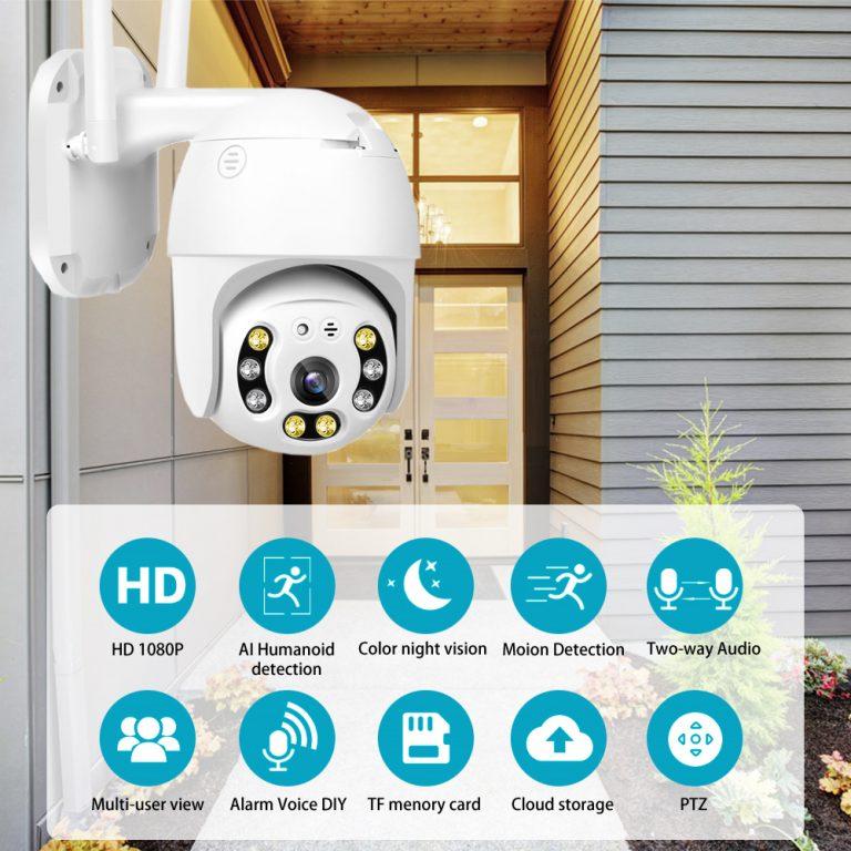 Outdoor PTZ WIFI 1080P CCTV Camera – Oz Security Camera Warehouse