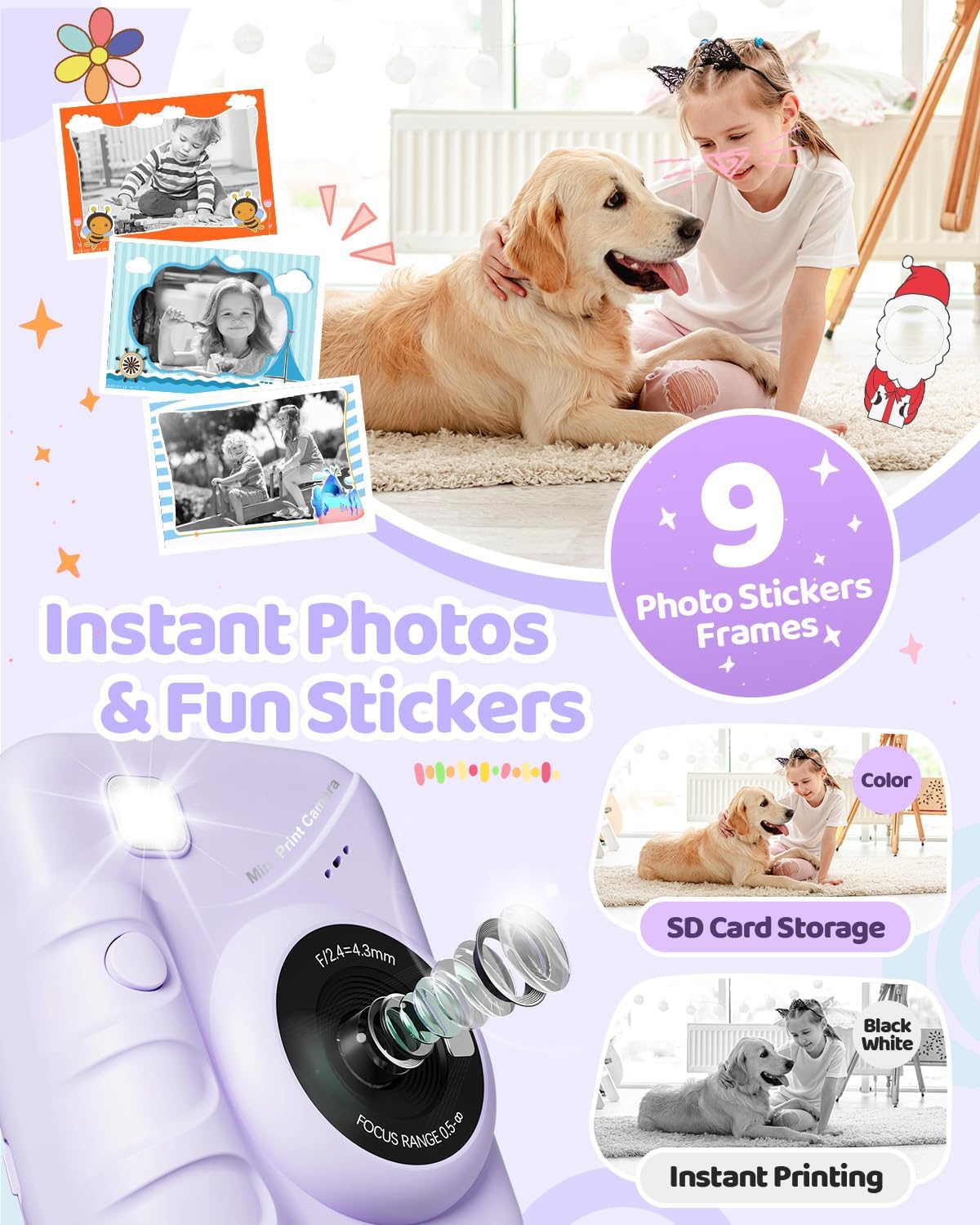 Kids Instant Print Camera with Digital Screen - Image 5