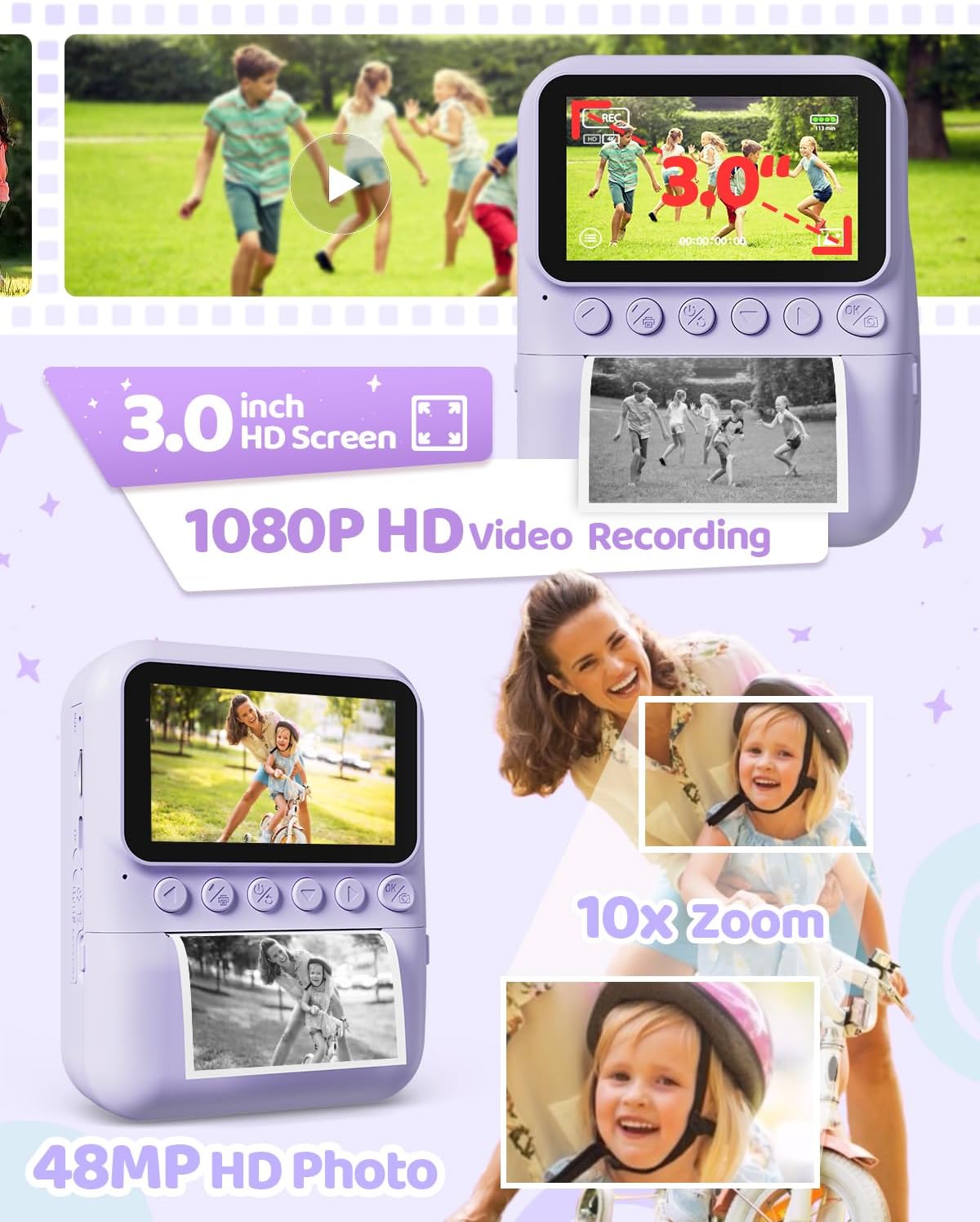 Kids Instant Print Camera with Digital Screen - Image 7
